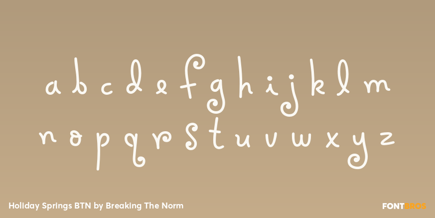 Holiday Springs BTN Font Poster #3