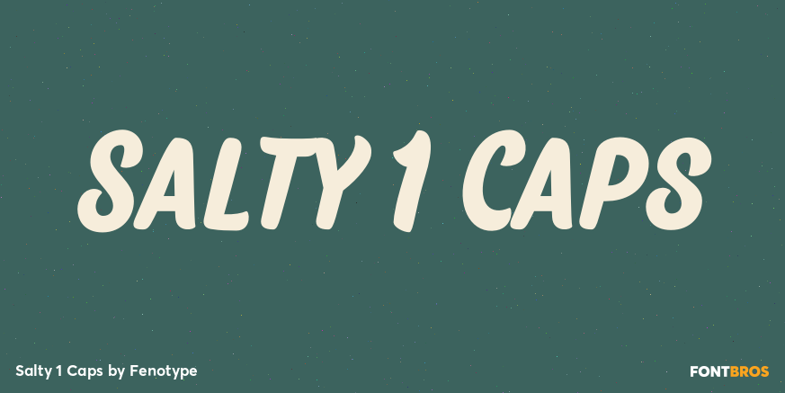 Salty 1 Caps Font Poster #1