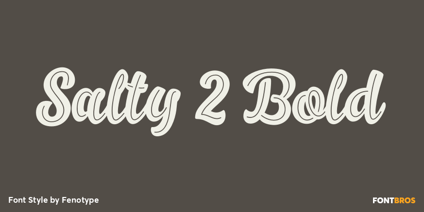 Salty 2 Bold Font Poster #1