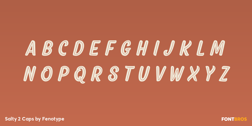 Salty 2 Caps Font Poster #1