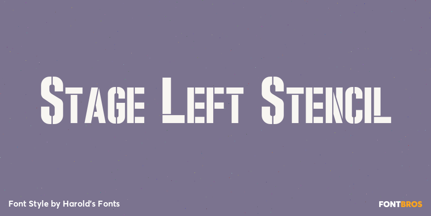 Stage Left Stencil Poster