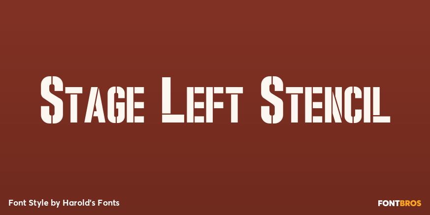 Stage Left Stencil Poster