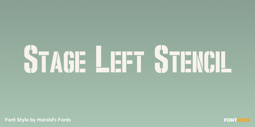 Stage Left Stencil Poster