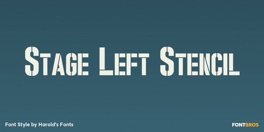 Stage Left Stencil Poster