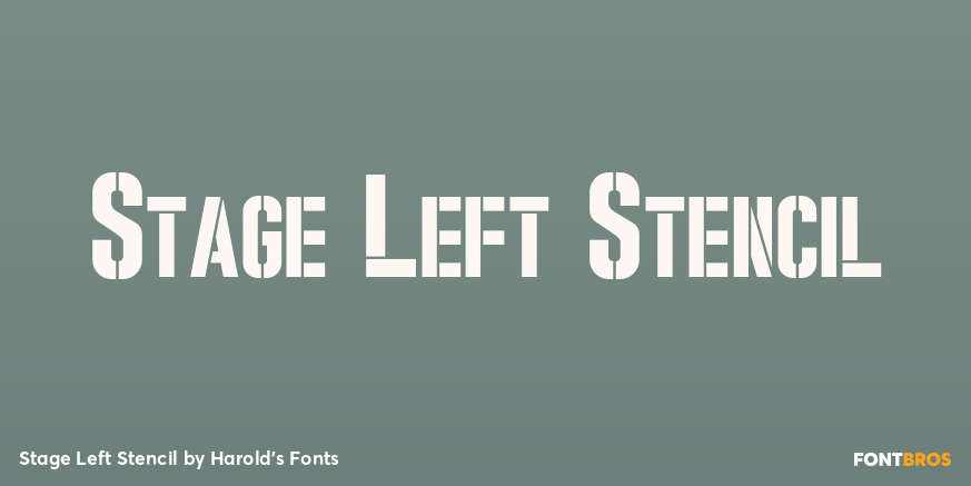 Stage Left Stencil Poster