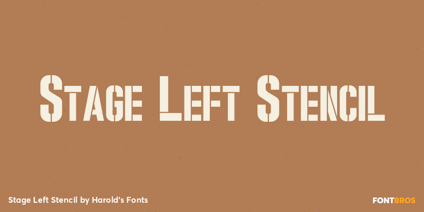 Stage Left Stencil Poster