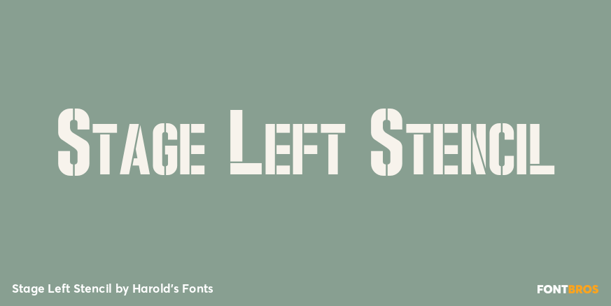 Stage Left Stencil Poster