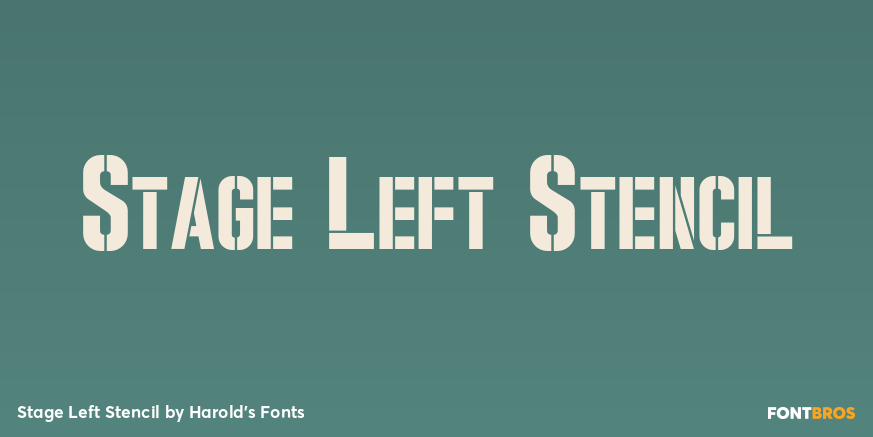 Stage Left Stencil Poster