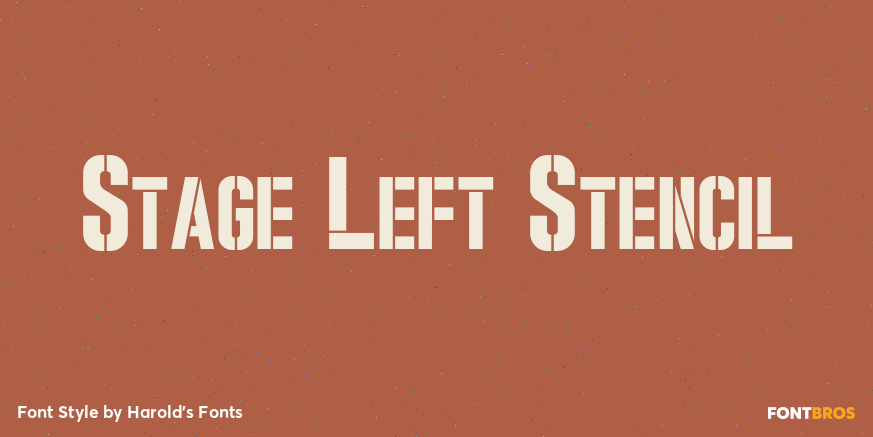 Stage Left Stencil Poster