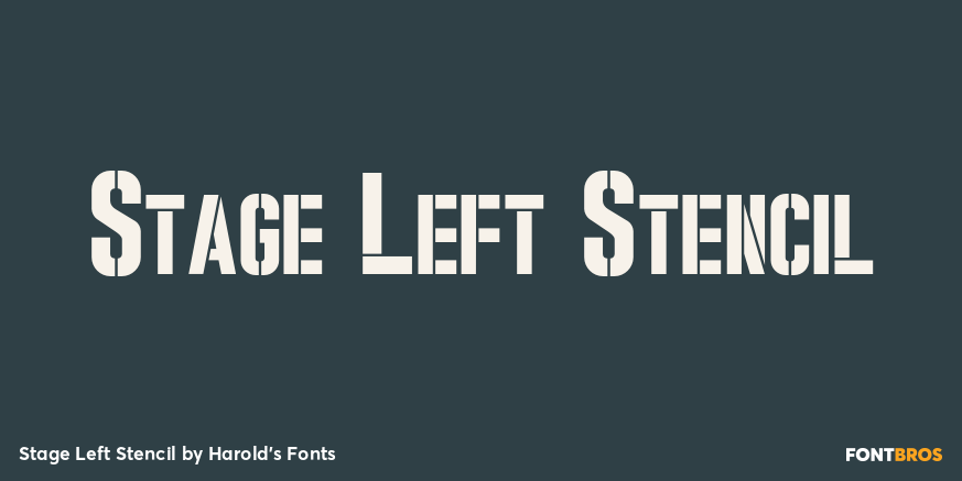 Stage Left Stencil Poster