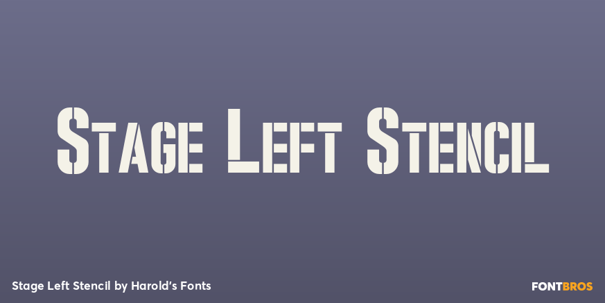 Stage Left Stencil Poster