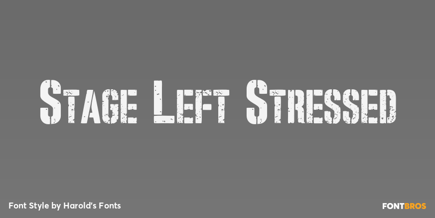 Stage Left Stressed Poster