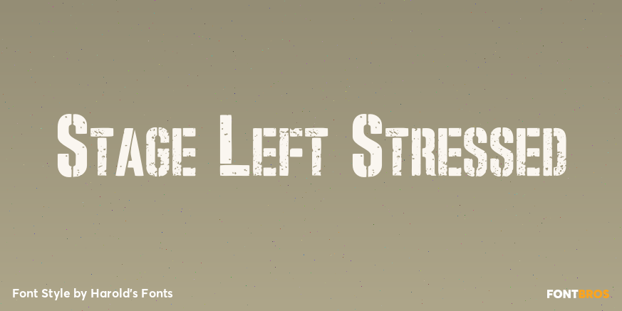Stage Left Stressed Poster