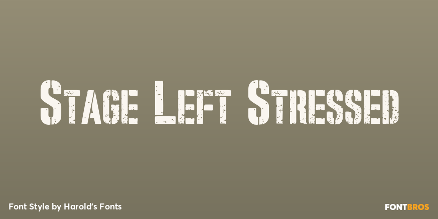 Stage Left Stressed Poster