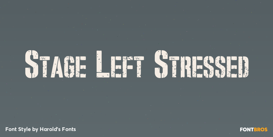 Stage Left Stressed Poster