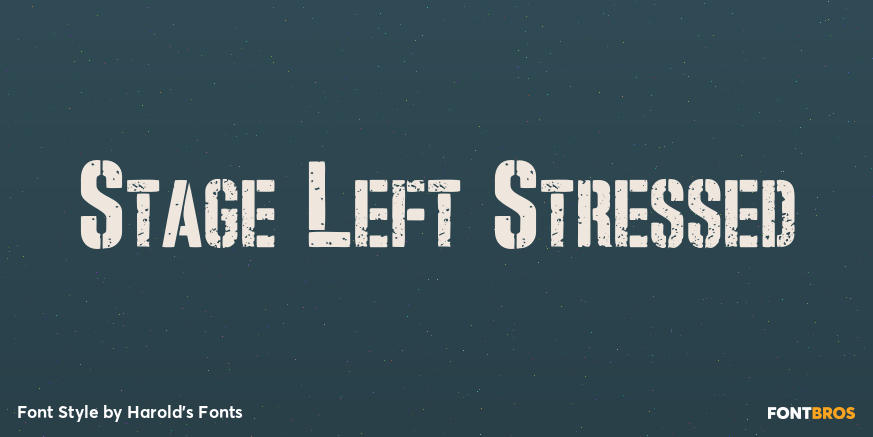 Stage Left Stressed Poster