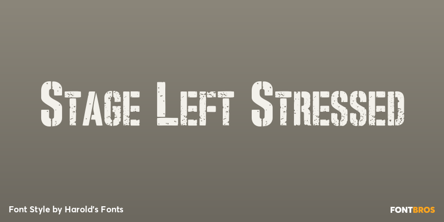 Stage Left Stressed Poster