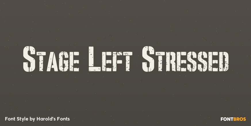 Stage Left Stressed Poster