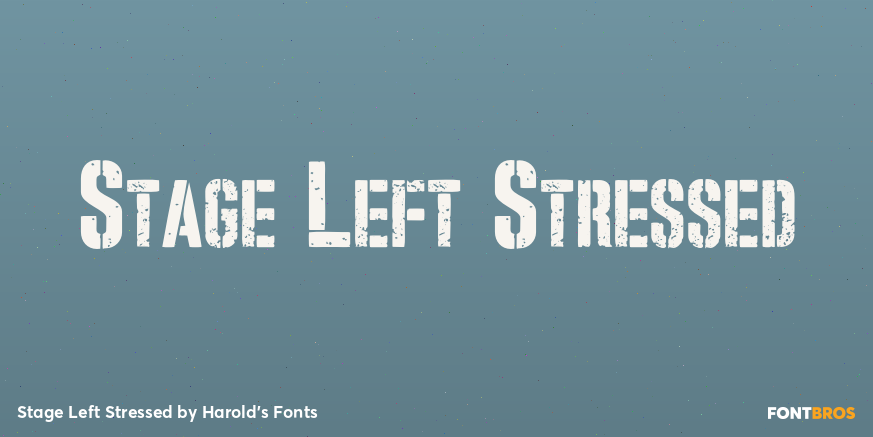 Stage Left Stressed Poster