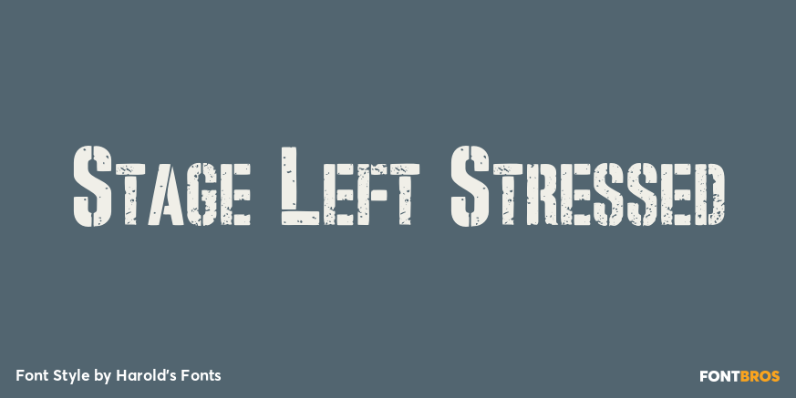 Stage Left Stressed Poster