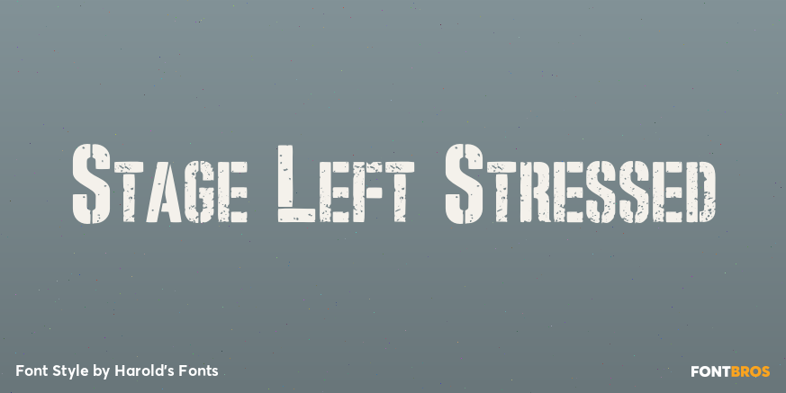 Stage Left Stressed Poster