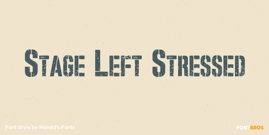 Stage Left Stressed Poster