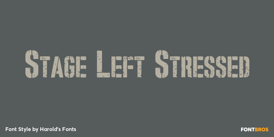 Stage Left Stressed Poster