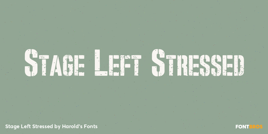 Stage Left Stressed Poster