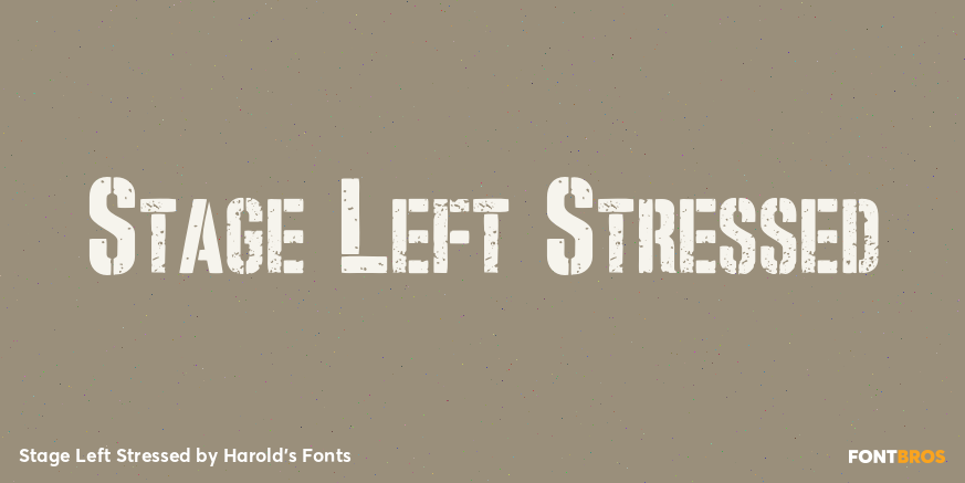Stage Left Stressed Poster