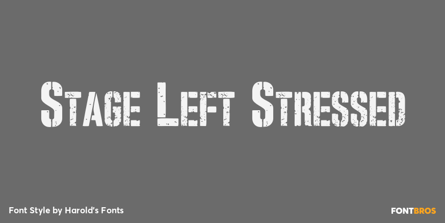 Stage Left Stressed Poster