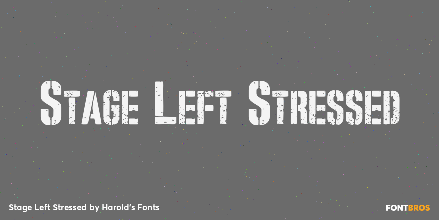 Stage Left Stressed Poster
