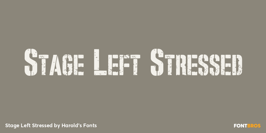 Stage Left Stressed Poster