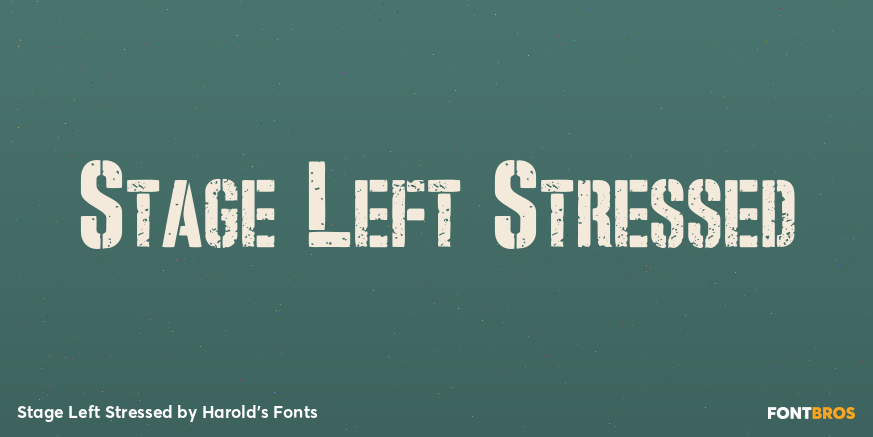 Stage Left Stressed Poster