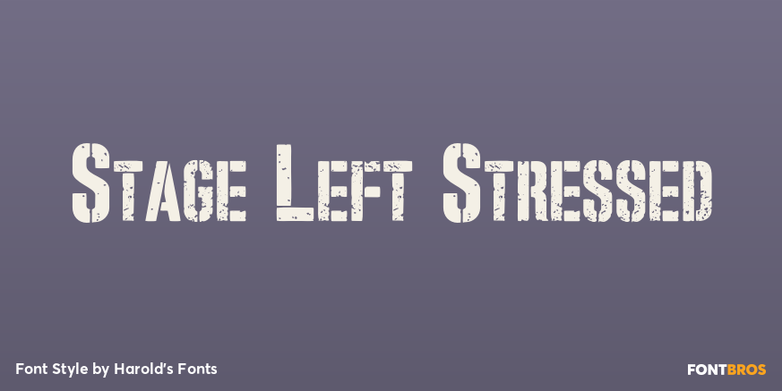 Stage Left Stressed Poster