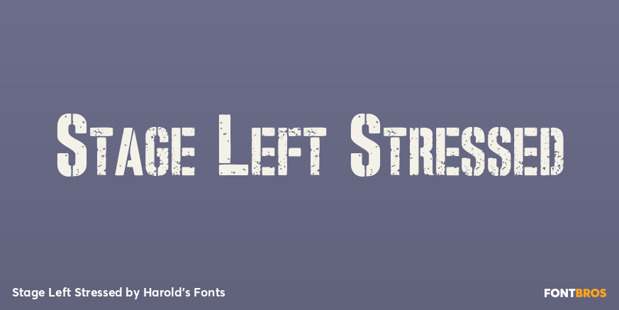 Stage Left Stressed Poster