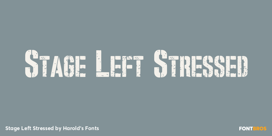 Stage Left Stressed Poster