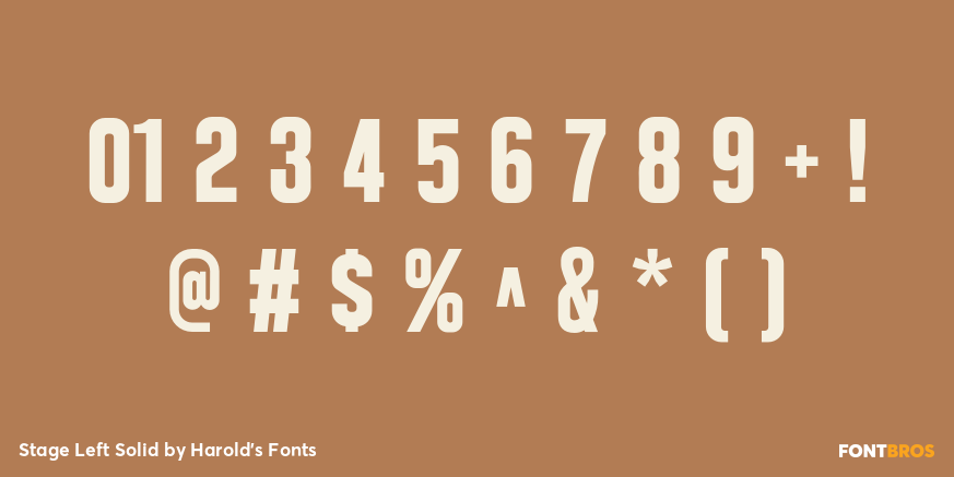 Stage Left Solid Font Poster #4