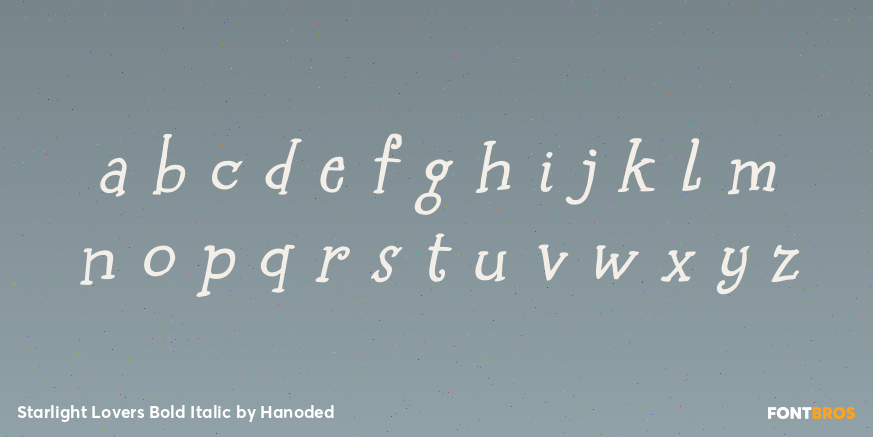 Starlight Lovers Bold Italic Font Poster #3