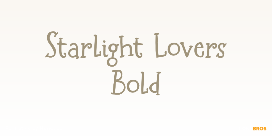 Starlight Lovers Bold Poster