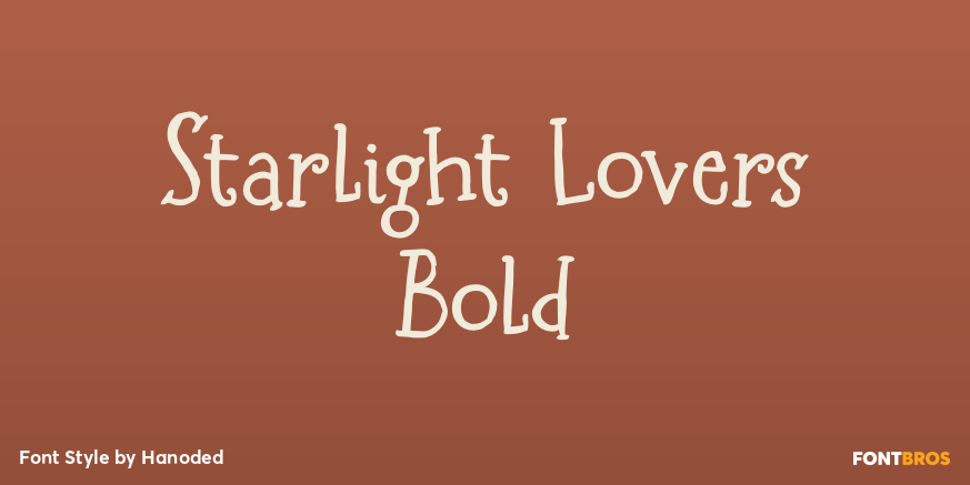 Starlight Lovers Bold Poster