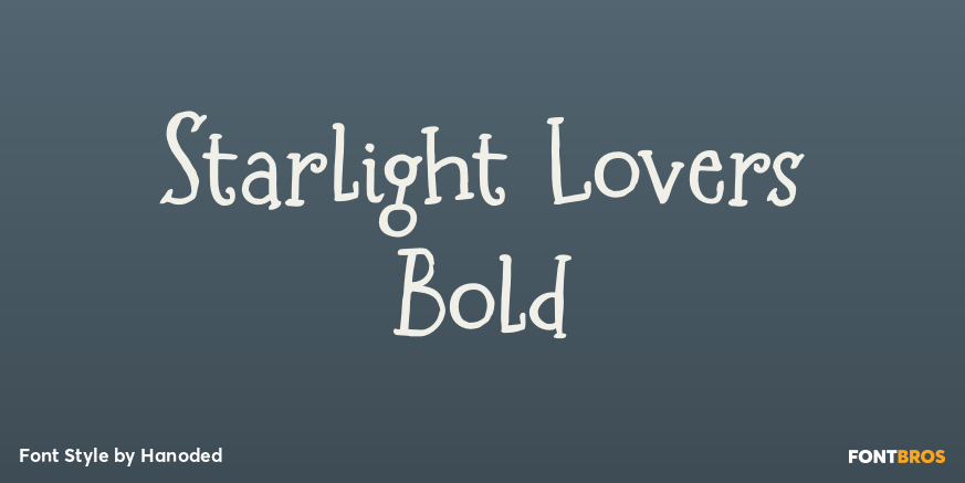Starlight Lovers Bold Poster