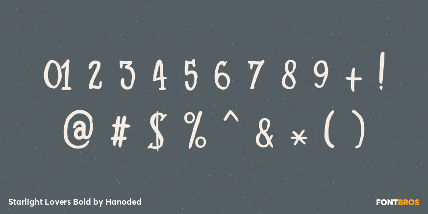 Starlight Lovers Bold Font Poster #4