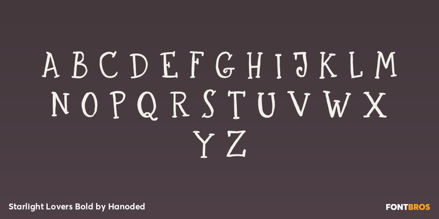 Starlight Lovers Bold Font Poster #1
