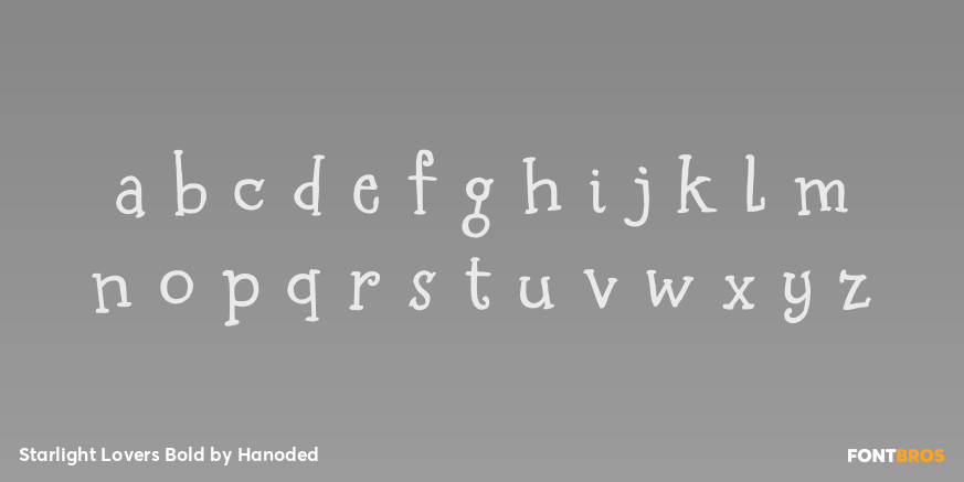 Starlight Lovers Bold Font Poster #1