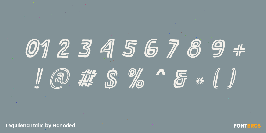Tequileria Italic Font Poster #1