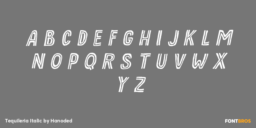 Tequileria Italic Font Poster #1