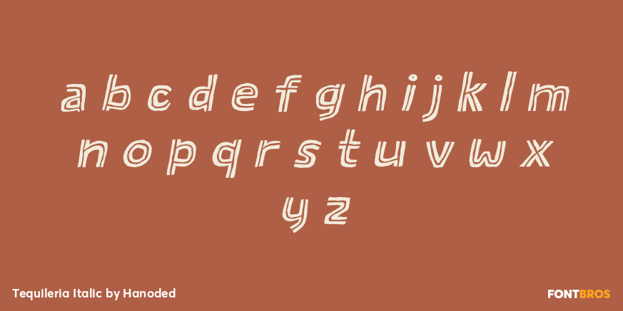 Tequileria Italic Font Poster #1