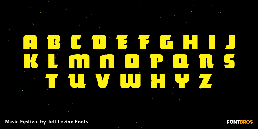 Music Festival Font Poster #2