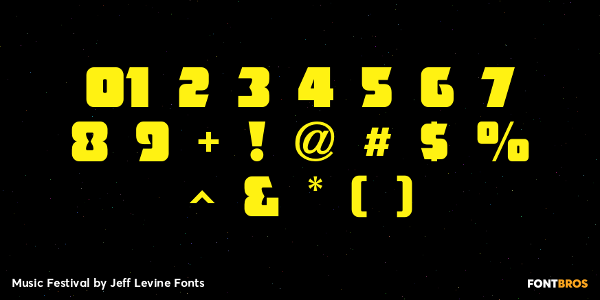 Music Festival Font Poster #4