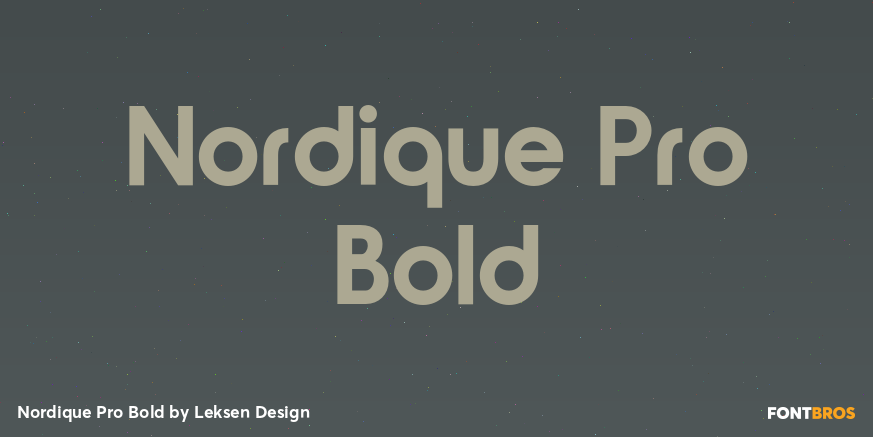 Nordique Pro Bold Font Poster #1